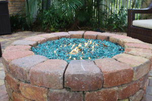 fire pit in daylight