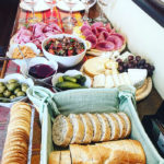 hors d'oeuvres spread at happy hour