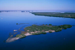 aerial view of Pelican Island National Wildlife Refuge